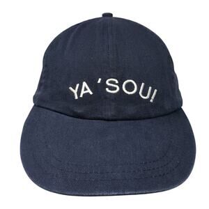Ya' Sou! Slideback Baseball Cap Blue One Size Adjustable Embroidered Headshots
